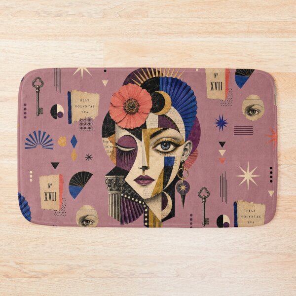 Item preview, Moonflower Oracle — Surreal Dada Art Deco Collage designed and sold by MarksBook.