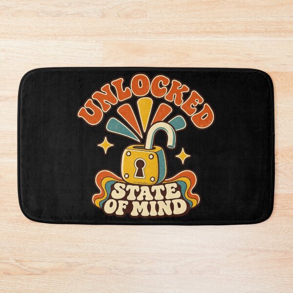 Item preview, Unlocked State of Mind - Retro Locksport Open Padlock Design designed and sold by PWD-Design.