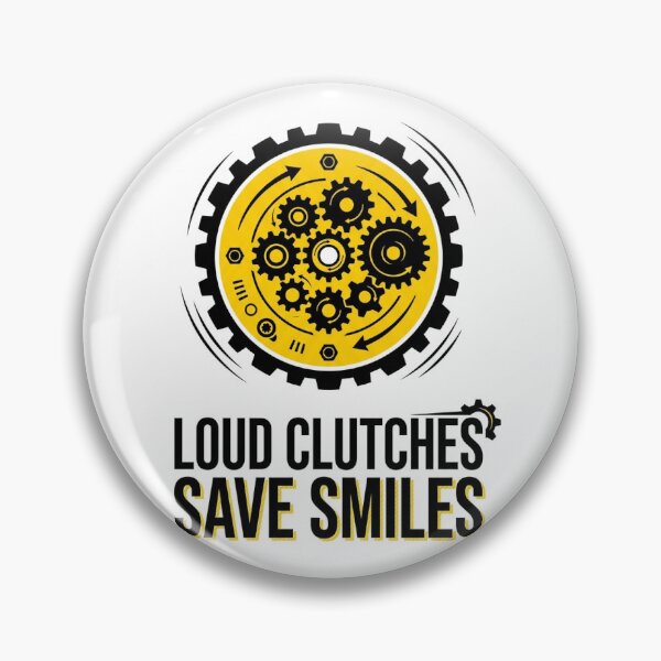 Item preview, Loud Clutches Save Smiles Dry Clutch Biker designed and sold by ThrottleEcho.