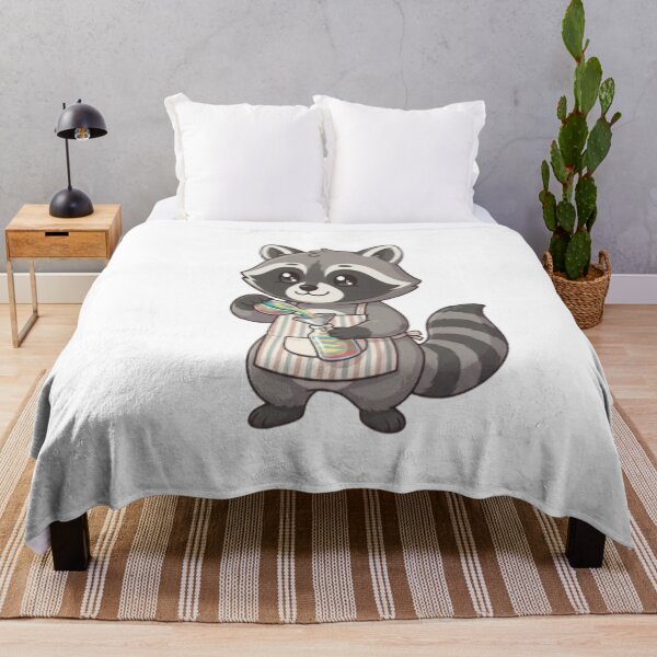 Item preview, Cute Raccoon Making Sand Art designed and sold by Ella_Sketch.