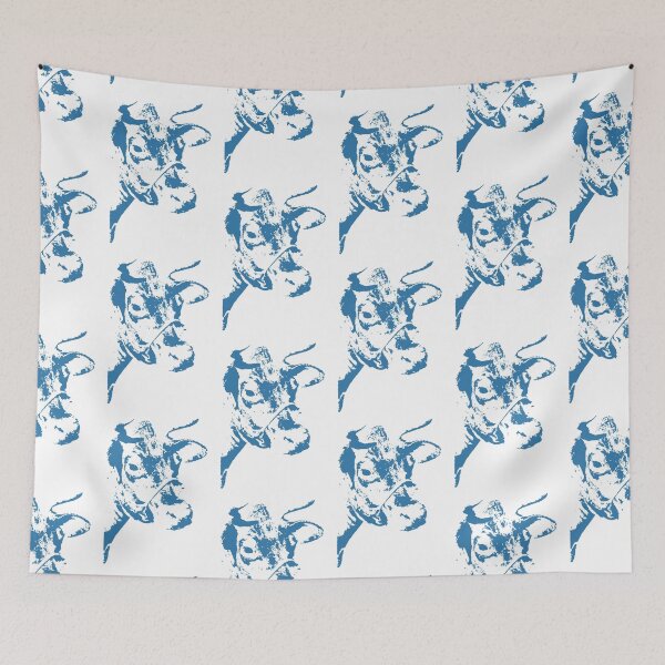 Item preview, Follow the Herd Pattern - Blue #761 designed and sold by Natural Collective.