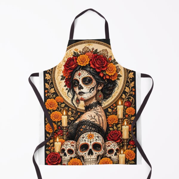 Item preview, Elegant Mexican Day of the Dead Poster Sticker designed and sold by DoveArtDesigns.