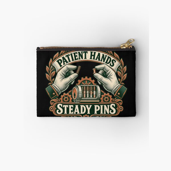 Item preview, Patient Hands Steady Pins - Vintage Locksport Emblem designed and sold by PWD-Design.