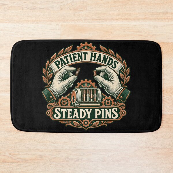 Item preview, Patient Hands Steady Pins - Vintage Locksport Emblem designed and sold by PWD-Design.