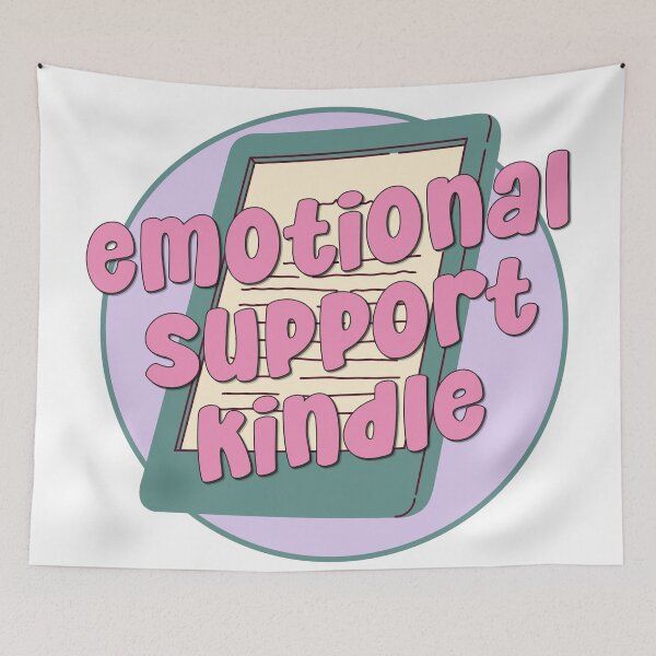 Item preview, Emotional Support Kindle (Green) designed and sold by birdiesinc.