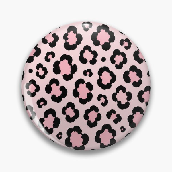 Item preview, Pastel Pink Leopard Print – Chic Black Animal Pattern designed and sold by HO•Designs.