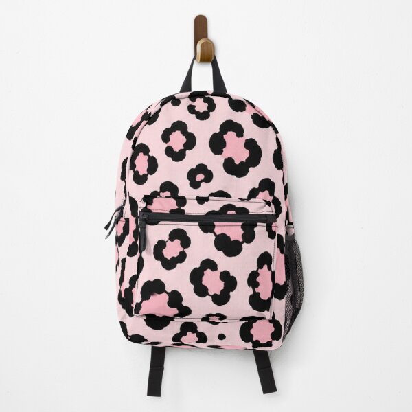 Item preview, Pastel Pink Leopard Print – Chic Black Animal Pattern designed and sold by HO•Designs.
