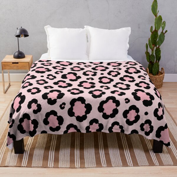 Artikelvorschau, Pastellrosa Leopardenmuster – Schickes schwarzes Tiermuster entworfen und verkauft von HO•Designs.
