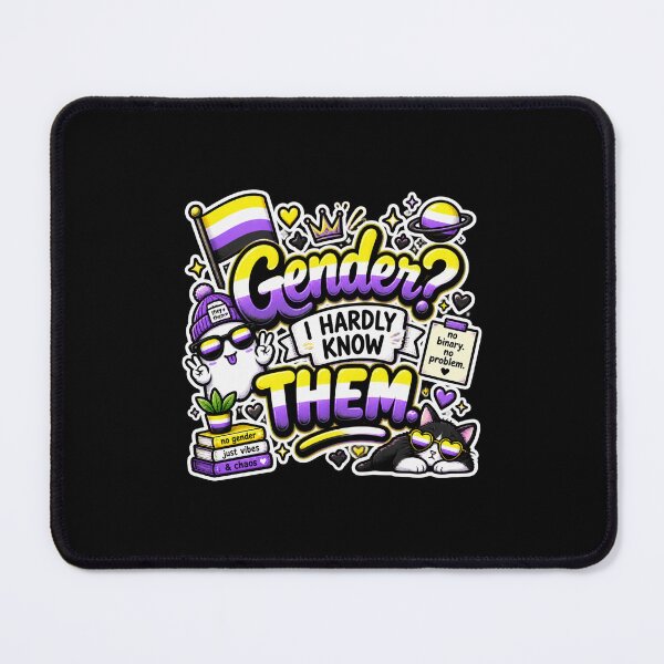 Item preview, Gender? I Hardly Know Them – Nonbinary Pride designed and sold by Brave Little Mess Club.