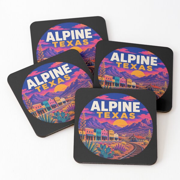 Item preview, Retro Alpine Texas West Texas Sunset designed and sold by SimplyJasper.