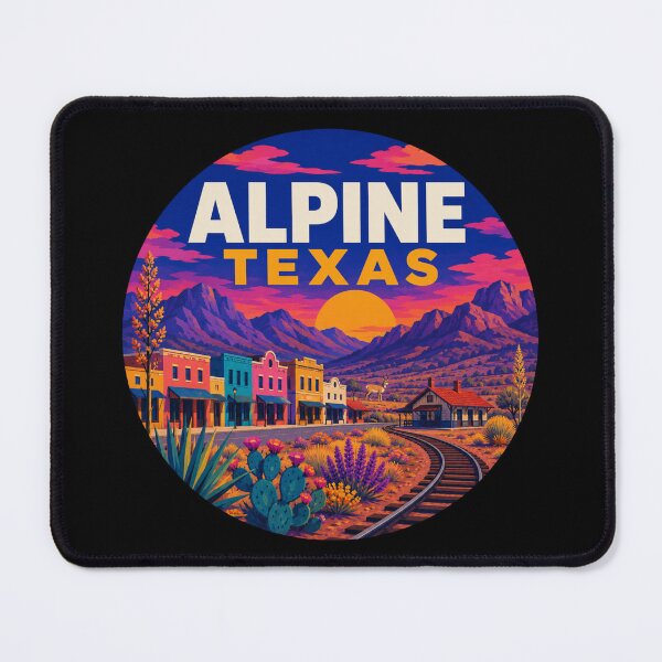 Item preview, Retro Alpine Texas West Texas Sunset designed and sold by SimplyJasper.
