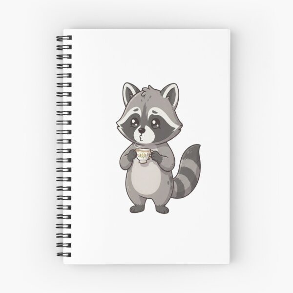 Item preview, Cute Raccoon Drinking Hot Tea designed and sold by Ella_Sketch.