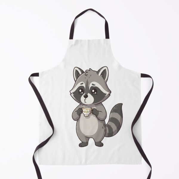 Item preview, Cute Raccoon Drinking Hot Tea designed and sold by Ella_Sketch.