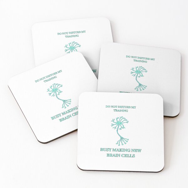 Item preview, Busy making new brain cells (turquoise) designed and sold by The Migraine Enlightenment.