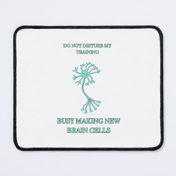 Item preview, Busy making new brain cells (turquoise) designed and sold by The Migraine Enlightenment.