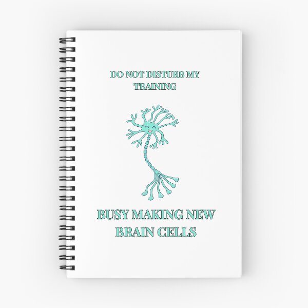 Item preview, Busy making new brain cells (turquoise) designed and sold by The Migraine Enlightenment.