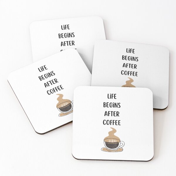 Item preview, Life begins after coffee designed and sold by AuraRising.