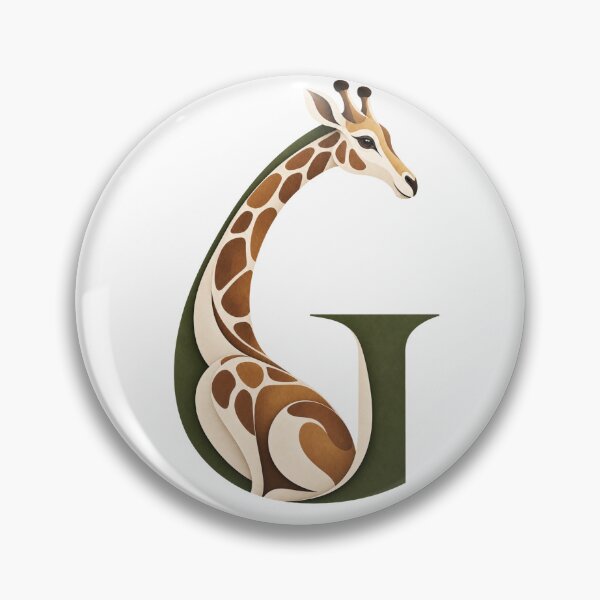 Item preview, Giraffe Letter G Animal Art designed and sold by tmoca.