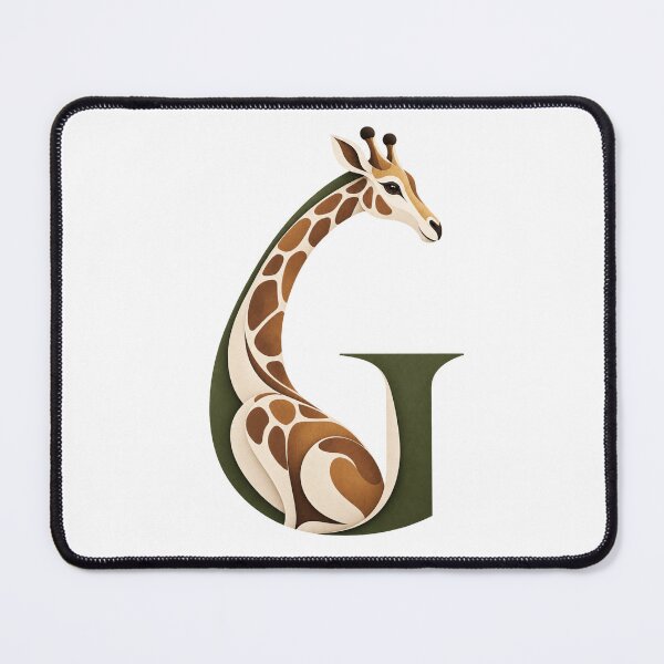 Item preview, Giraffe Letter G Animal Art designed and sold by tmoca.