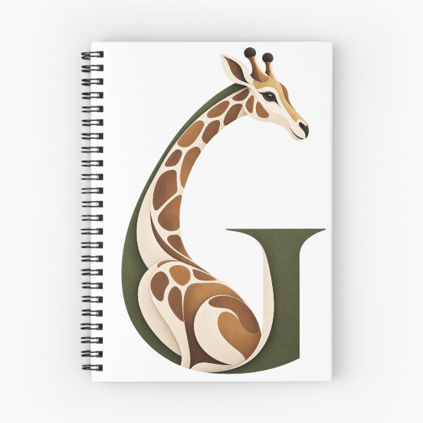 Item preview, Giraffe Letter G Animal Art designed and sold by tmoca.