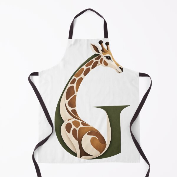 Item preview, Giraffe Letter G Animal Art designed and sold by tmoca.