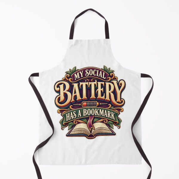 Item preview, My Social Battery Has a Bookmark designed and sold by FZ Designs.