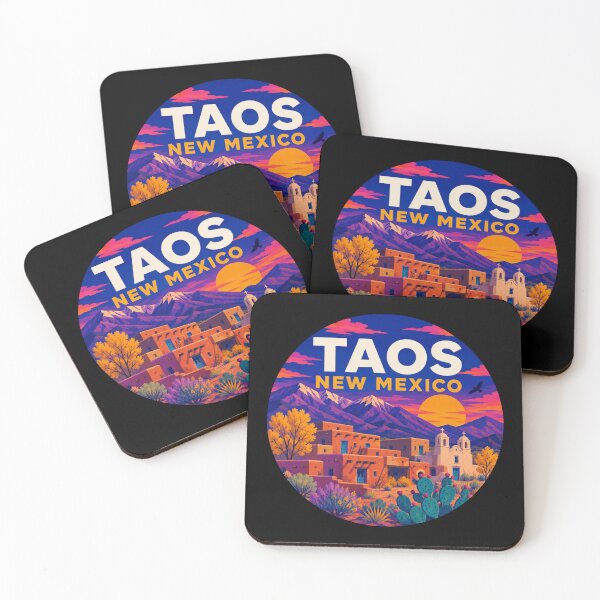 Item preview, Retro Taos New Mexico High Desert Sunset designed and sold by SimplyJasper.