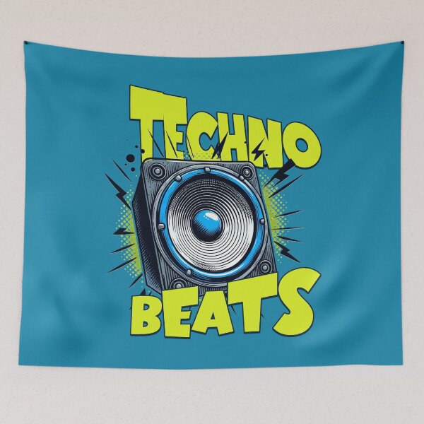 Item preview, TECHNO BEATS designed and sold by SPOOFSHIRT.