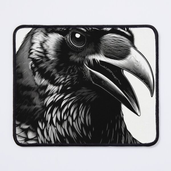 Item preview, Fierce Raven Head Portrait Art designed and sold by Feyzbakhshkorea.