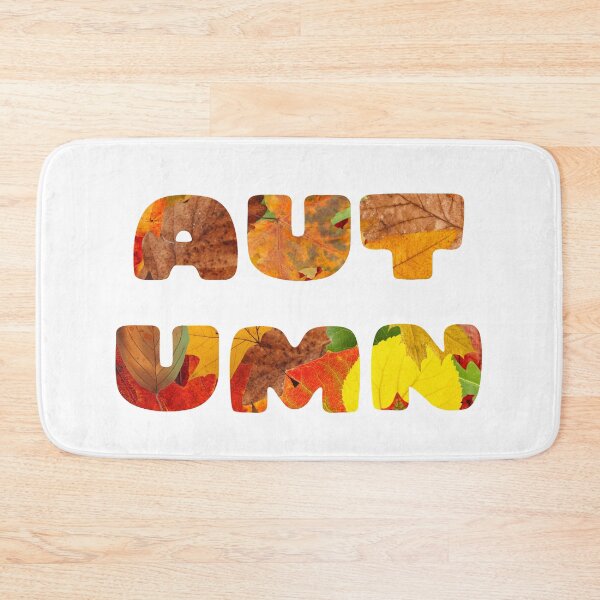 Item preview, Autumn Leaves Typography – Colorful Fall Foliage Design designed and sold by MyMerryMary.