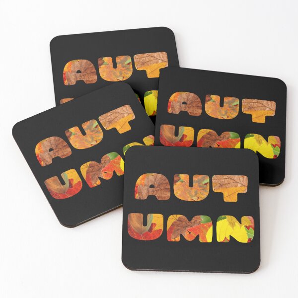 Item preview, Autumn Leaves Typography – Colorful Fall Foliage Design designed and sold by MyMerryMary.
