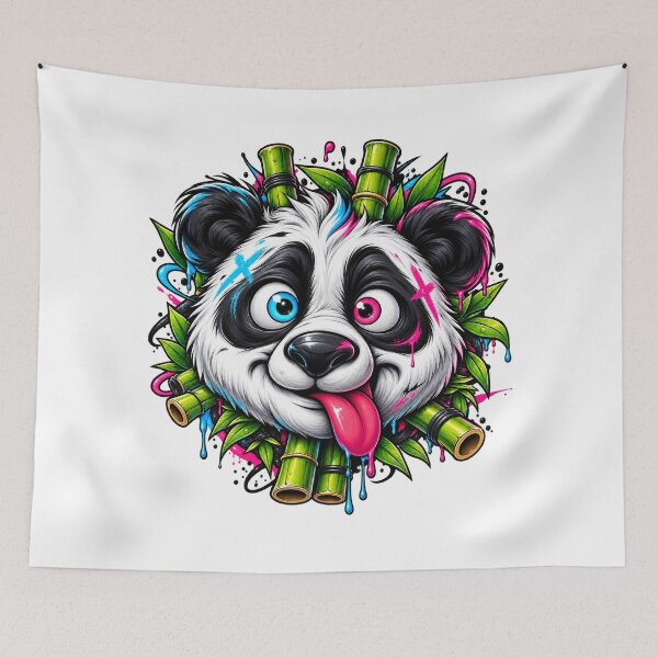 Item preview, Neon Panda Graffiti Streetwear designed and sold by VYBORA Studio.