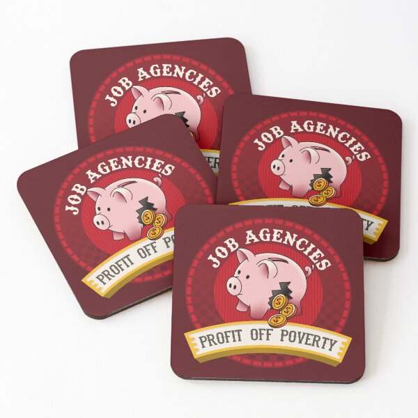 Item preview, Job Agencies Profit Off Poverty - Aus Pol designed and sold by Picket Club.