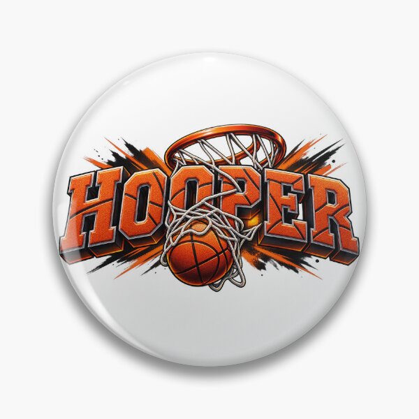 Item preview, Hooper - Basketball Typography Art designed and sold by GameTime-Gear.