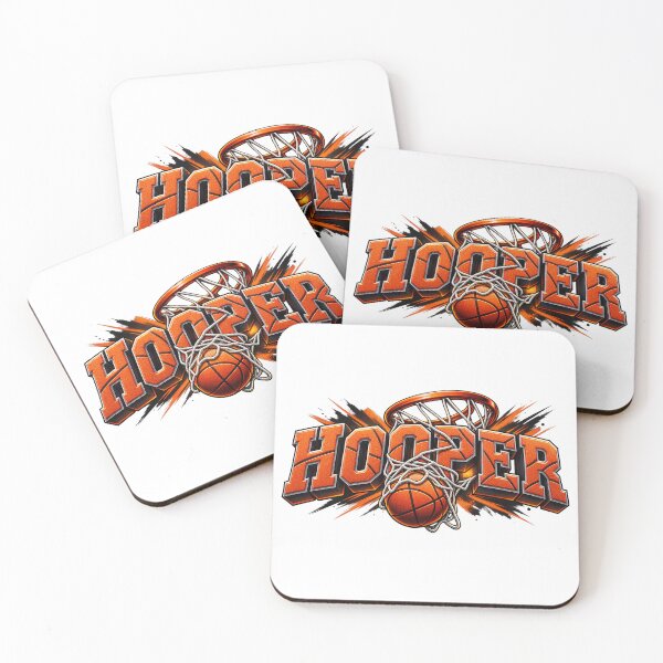 Item preview, Hooper - Basketball Typography Art designed and sold by GameTime-Gear.