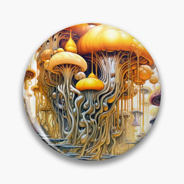 Item preview, Cosmic Fantasy Psychedelic Mushrooms Imaginary Universe Art designed and sold by DEC02.