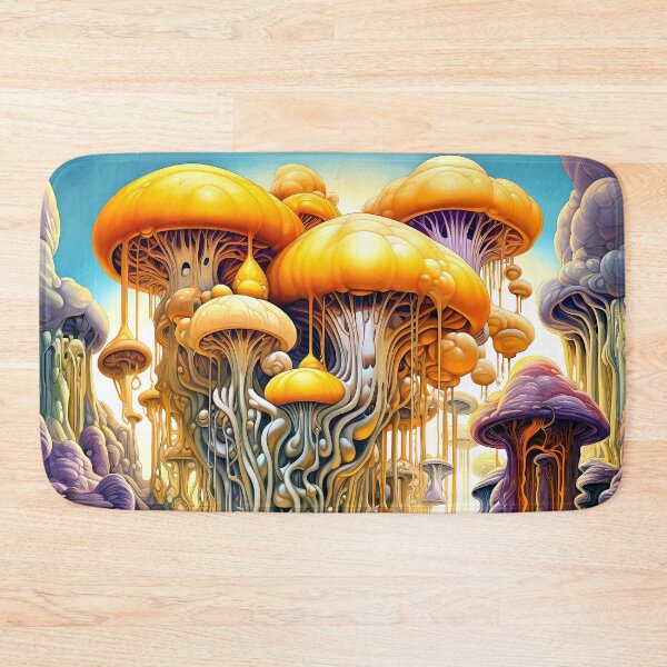 Item preview, Cosmic Fantasy Psychedelic Mushrooms Imaginary Universe Art designed and sold by DEC02.