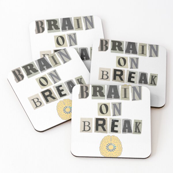 Item preview, BRAIN ON BREAK ? | Funny Relatable Vintage Collage T-Shirt designed and sold by FuzzDrive.