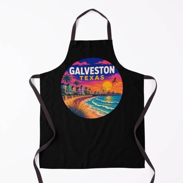 Item preview, Retro Galveston Texas Gulf Coast Sunset designed and sold by SimplyJasper.