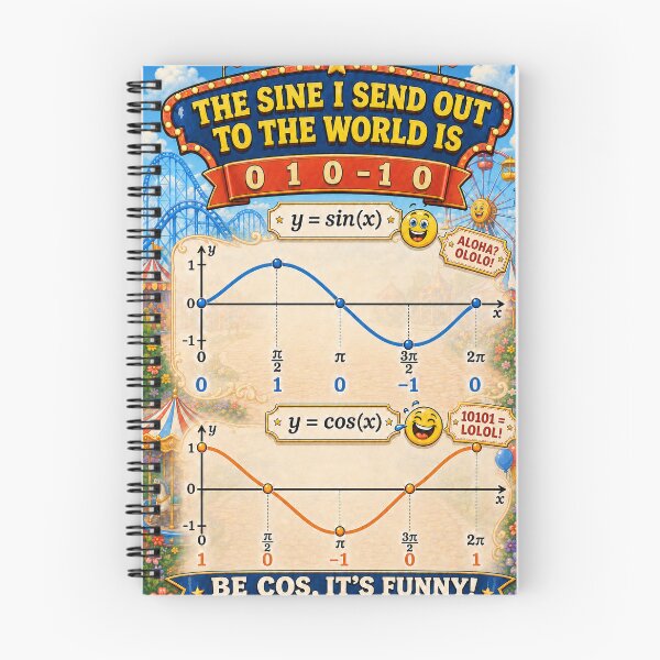 Item preview, The Sine I Send Out to The World  designed and sold by ForestaMath.