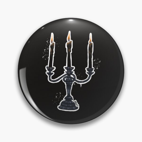 Item preview, Gothic Three-Point Candle Holder – Dark Vintage Decor designed and sold by TheMossAndMermaid.