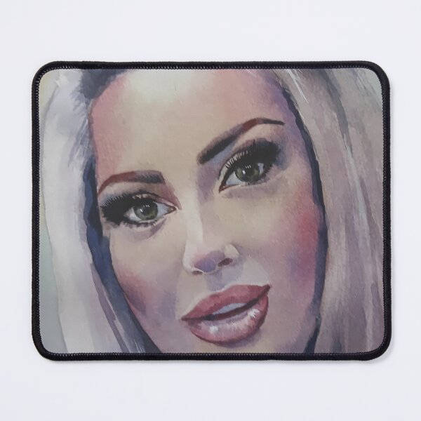Item preview, Blonde Woman Watercolor Portrait designed and sold by SlavaArt.