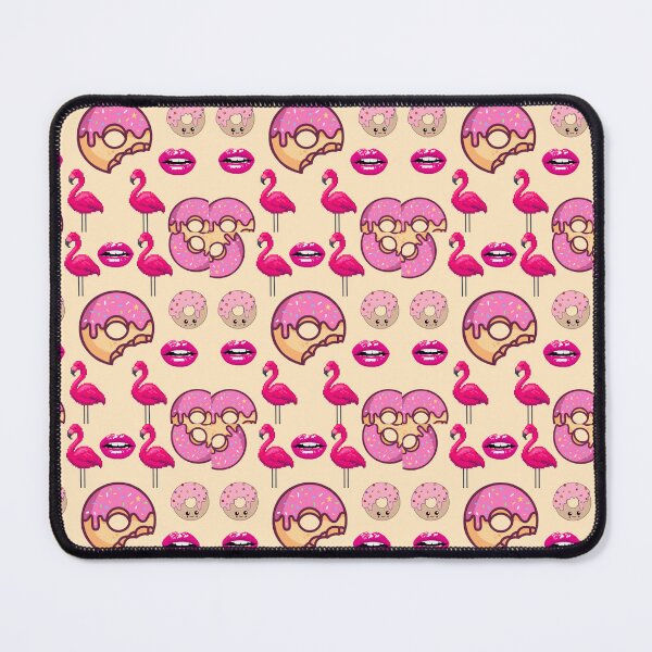Item preview, Pink Flamingos Donuts And Lips Pattern designed and sold by Azurart2.