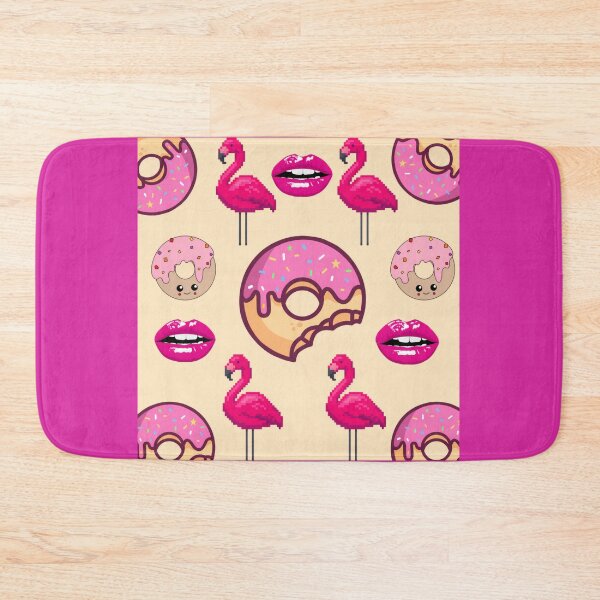 Item preview, Pink Flamingos Donuts And Lips Pattern designed and sold by Azurart2.