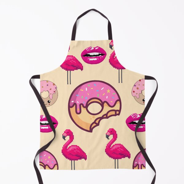 Item preview, Pink Flamingos Donuts And Lips Pattern designed and sold by Azurart2.
