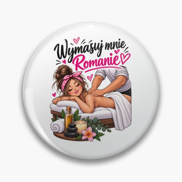 Item preview, Wymasuj Mnie Romanie – Funny Polish Massage Quote Spa Design designed and sold by Activity01.