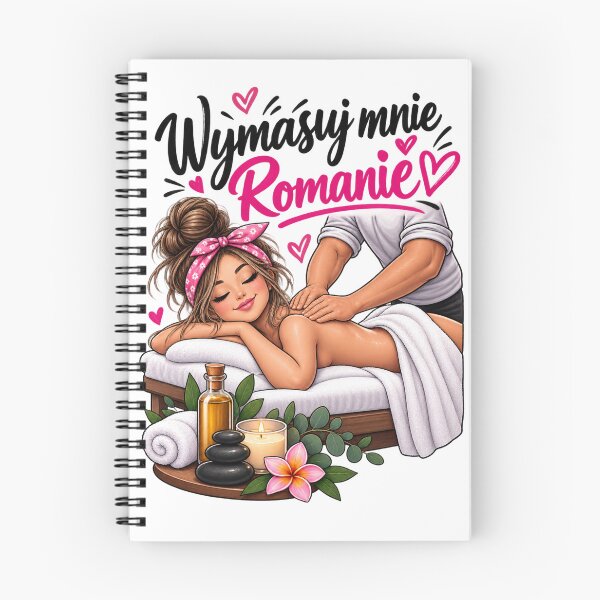 Item preview, Wymasuj Mnie Romanie – Funny Polish Massage Quote Spa Design designed and sold by Activity01.
