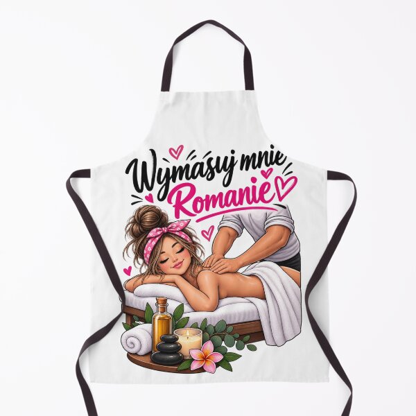 Item preview, Wymasuj Mnie Romanie – Funny Polish Massage Quote Spa Design designed and sold by Activity01.