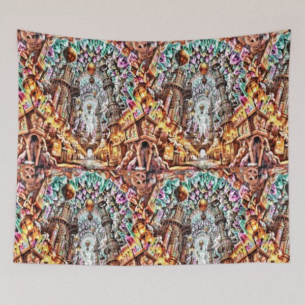 Item preview, Fantasy Steampunk Cityscape designed and sold by The Empire Of Digital Art..