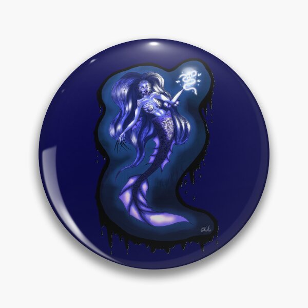 Item preview, Soul Stealing Sea Siren – Dark Mermaid Fantasy designed and sold by TheMossAndMermaid.